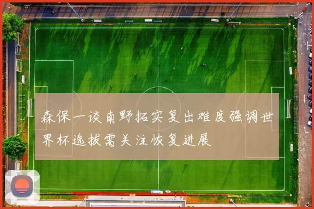 森保一谈南野拓实复出难度强调世界杯选拔需关注恢复进展